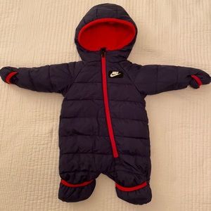 Nike baby snowsuit in navy